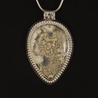 Lace Agate, Sterling Pendant 435